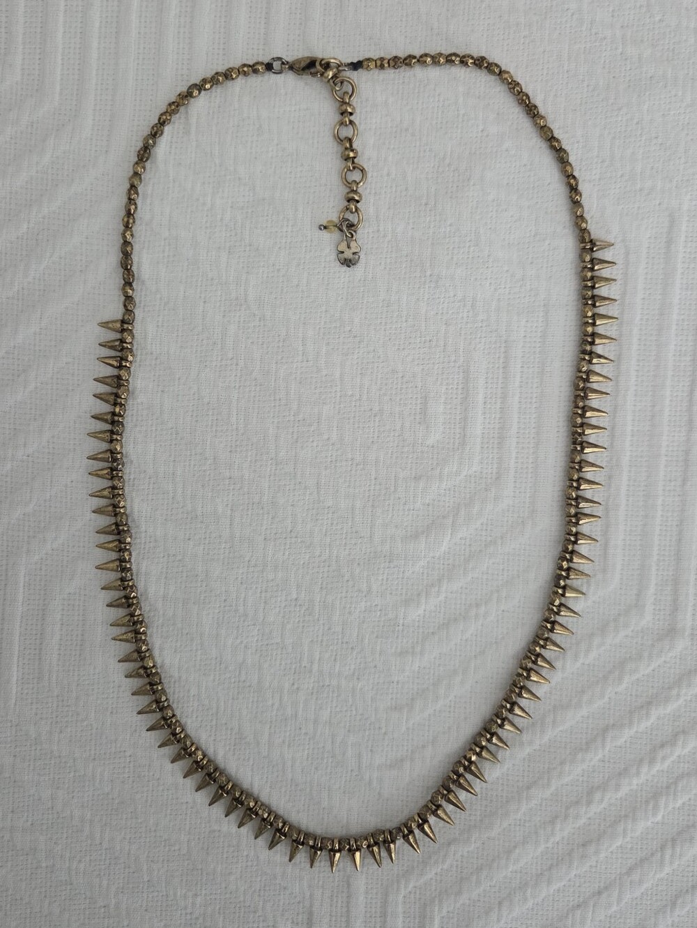 Lucky Brand Gold-Tone Spike Necklace
